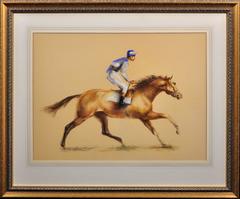 Retro Racehorse and jockey