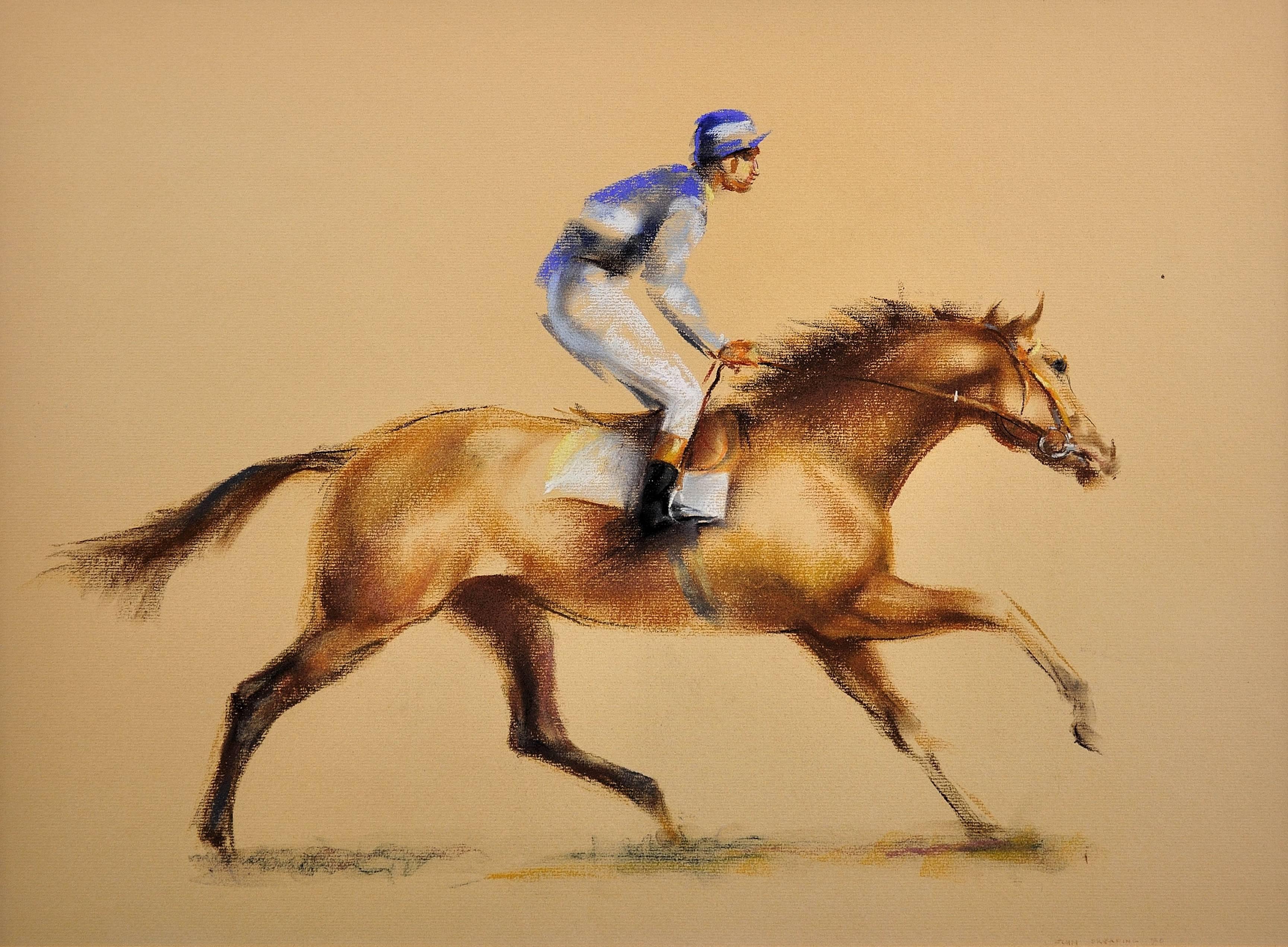 Racehorse and jockey - Art by John Rattenbury Skeaping
