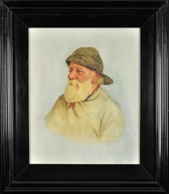 Paper Portrait Drawings and Watercolors
