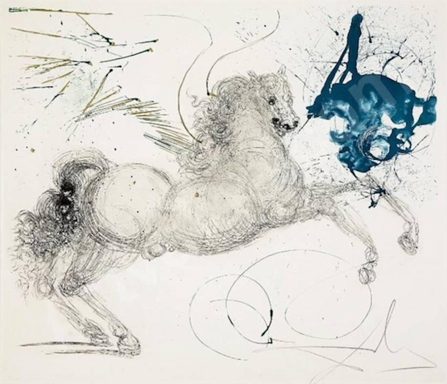 Salvador Dalí Abstract Print - Pegasus
