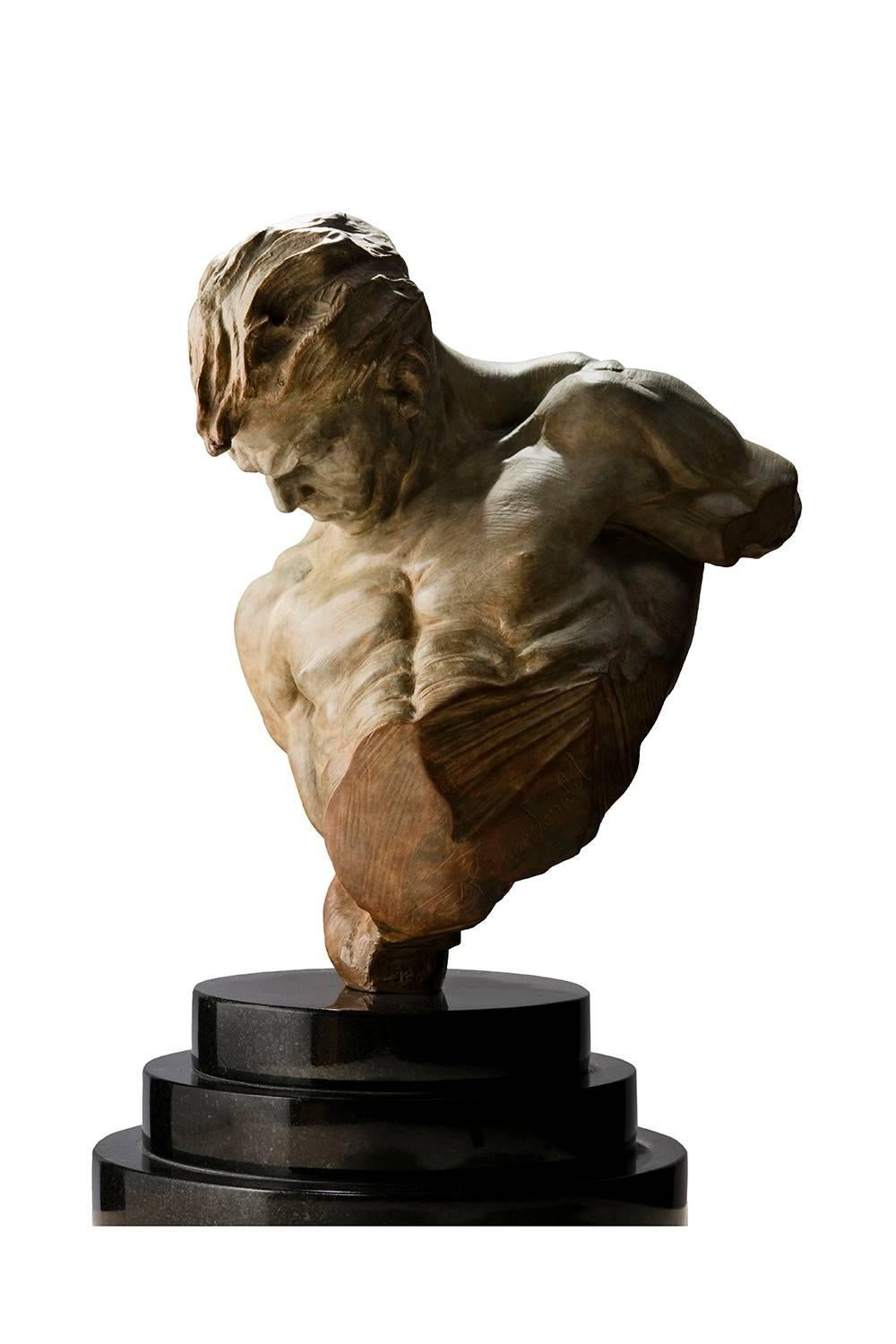 Richard MacDonald Figurative Sculpture - Gymnast Bust, Quarter life