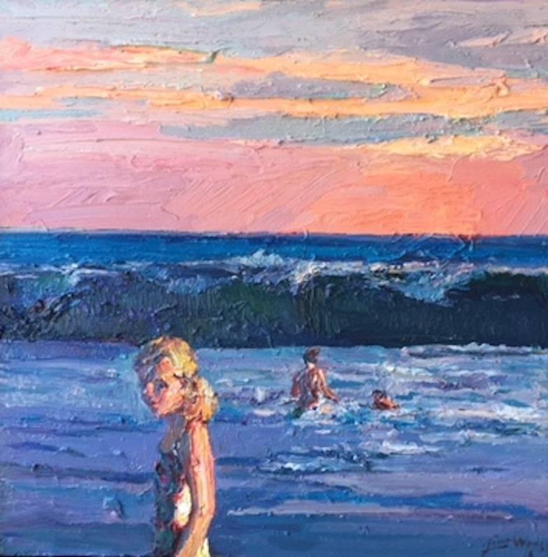 Jian Wang Landscape Painting - Summer Memory in Laguna Beach #8