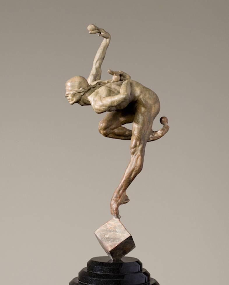 Richard MacDonald Figurative Sculpture - Blind Faith, Atelier