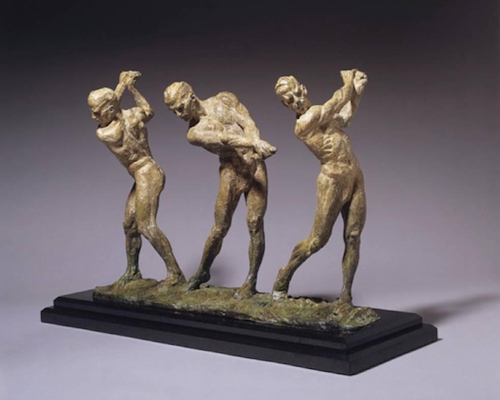 Richard MacDonald Figurative Sculpture - Anatomy of Golf I, IV and V