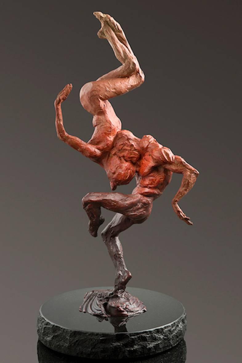 Richard MacDonald Figurative Sculpture - Yin & Yang, Red