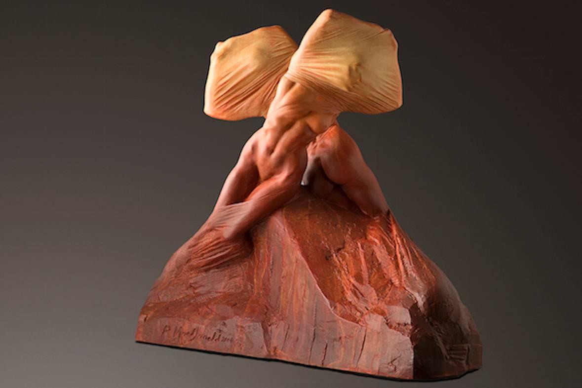 Richard MacDonald Nude Sculpture - Endymion, Red