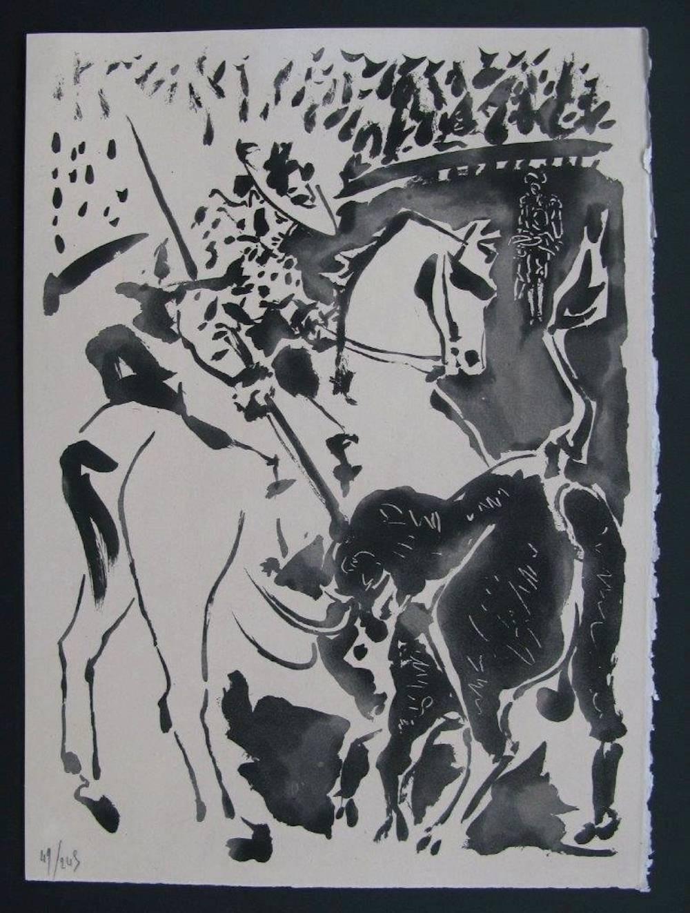 Pablo Picasso Figurative Print - Picador et Taureau, from "Le Carmen des Carmen"