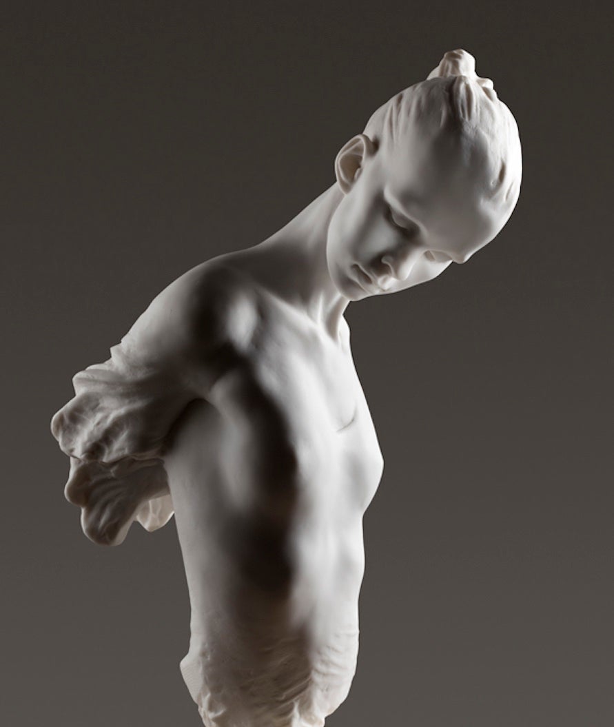 Richard MacDonald Figurative Sculpture - Angelic Crystal Atelier, Marble Dust