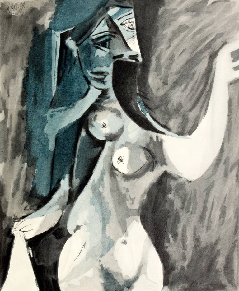 Pablo Picasso Figurative Print - Donna Nuda