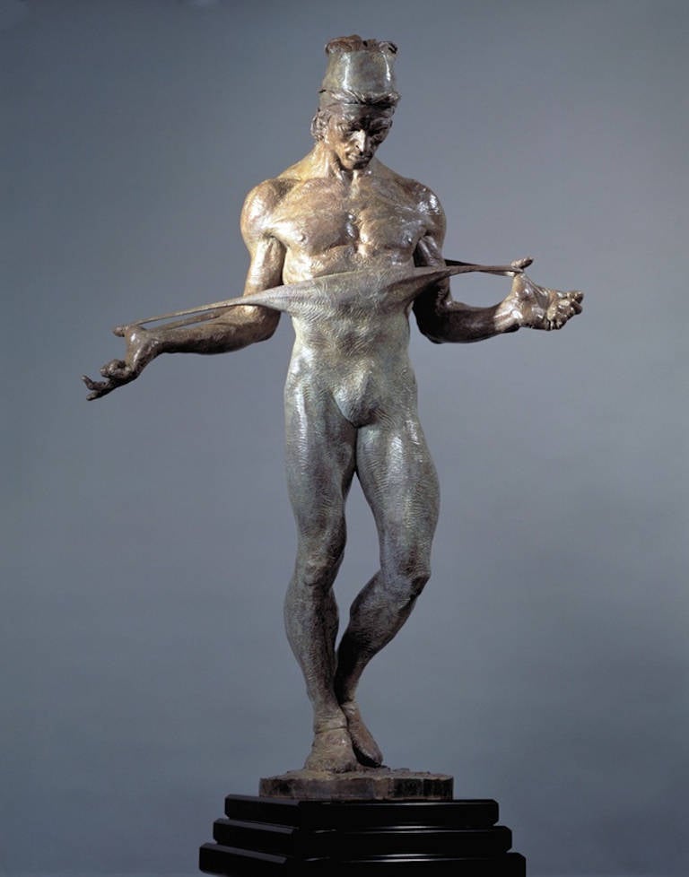 Richard MacDonald Figurative Sculpture – Nureyev, Halbleben