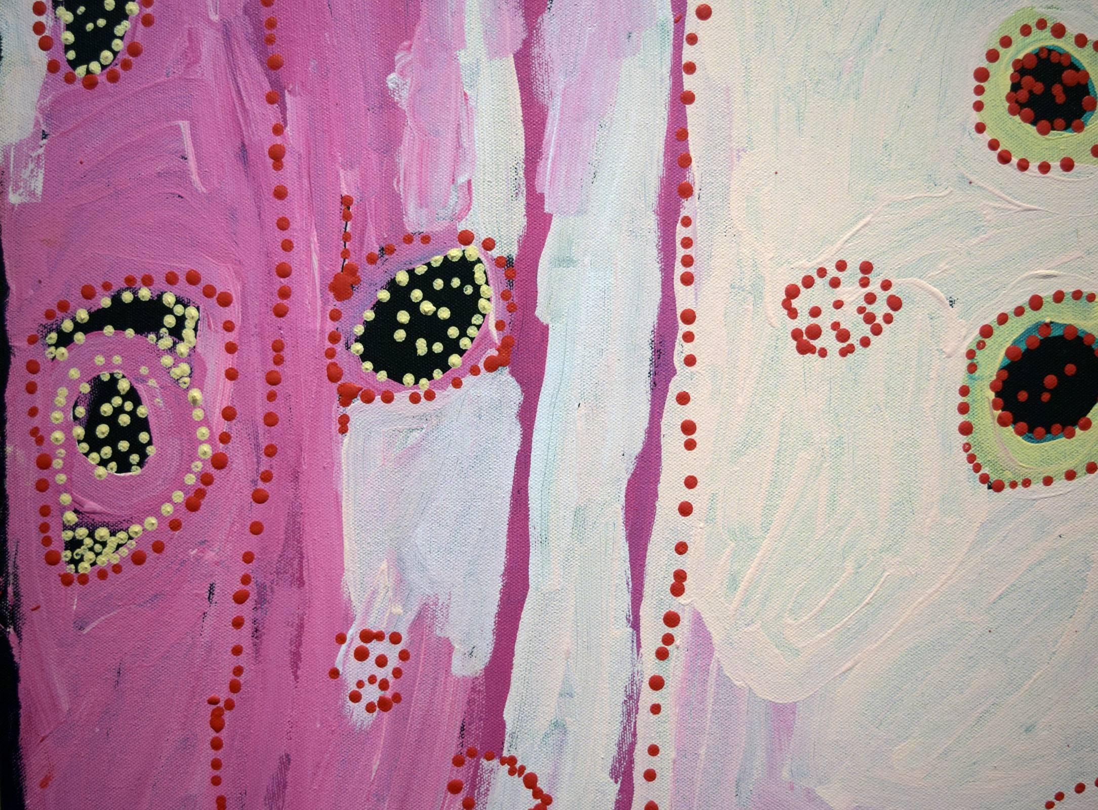 Mina Mina by Aboriginal Artist Nola Campbell Yurnangurnu 3