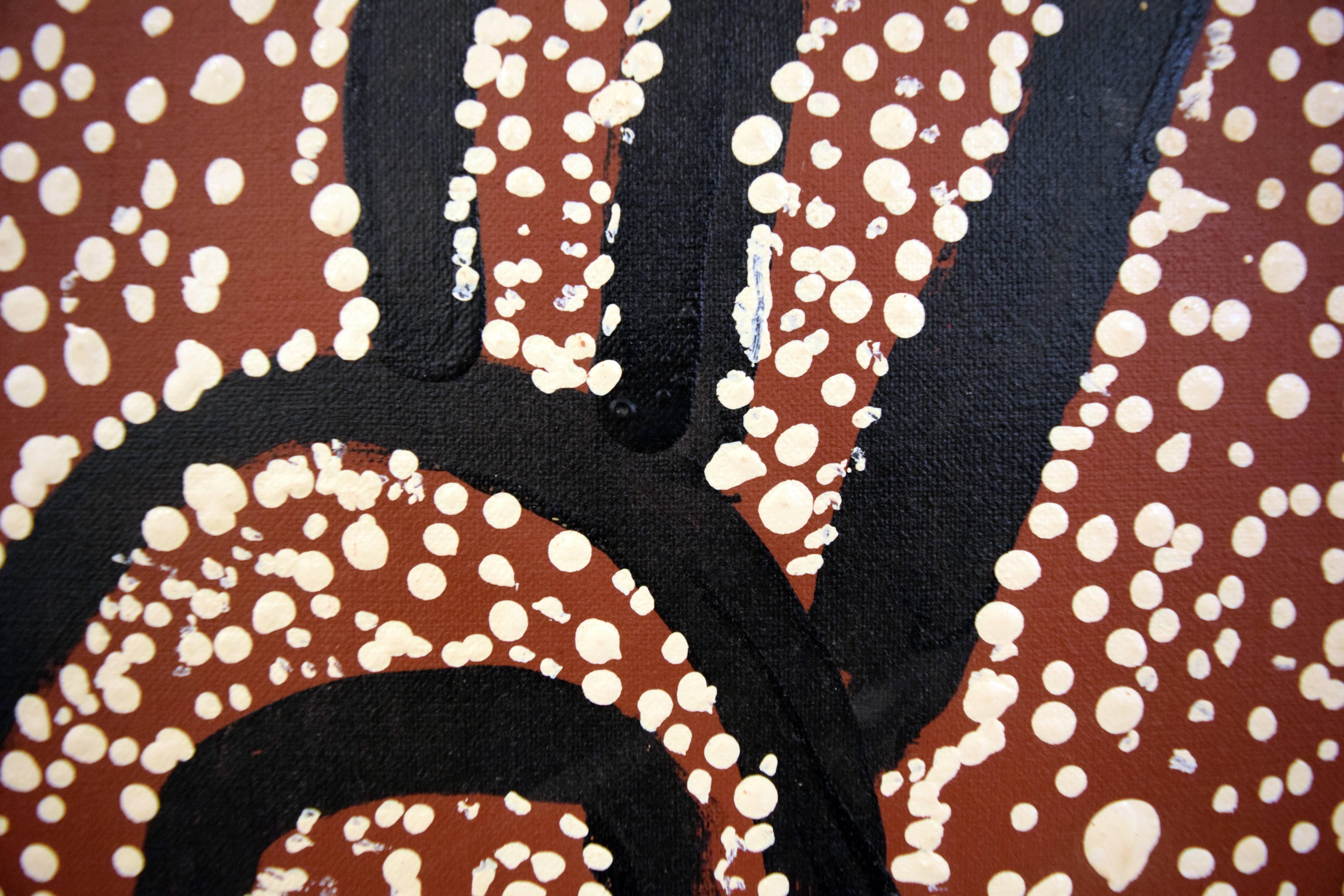 Tingari at Parayilypil by Australian Aboriginal Artist Peg Leg Tjampitjinpa For Sale 1