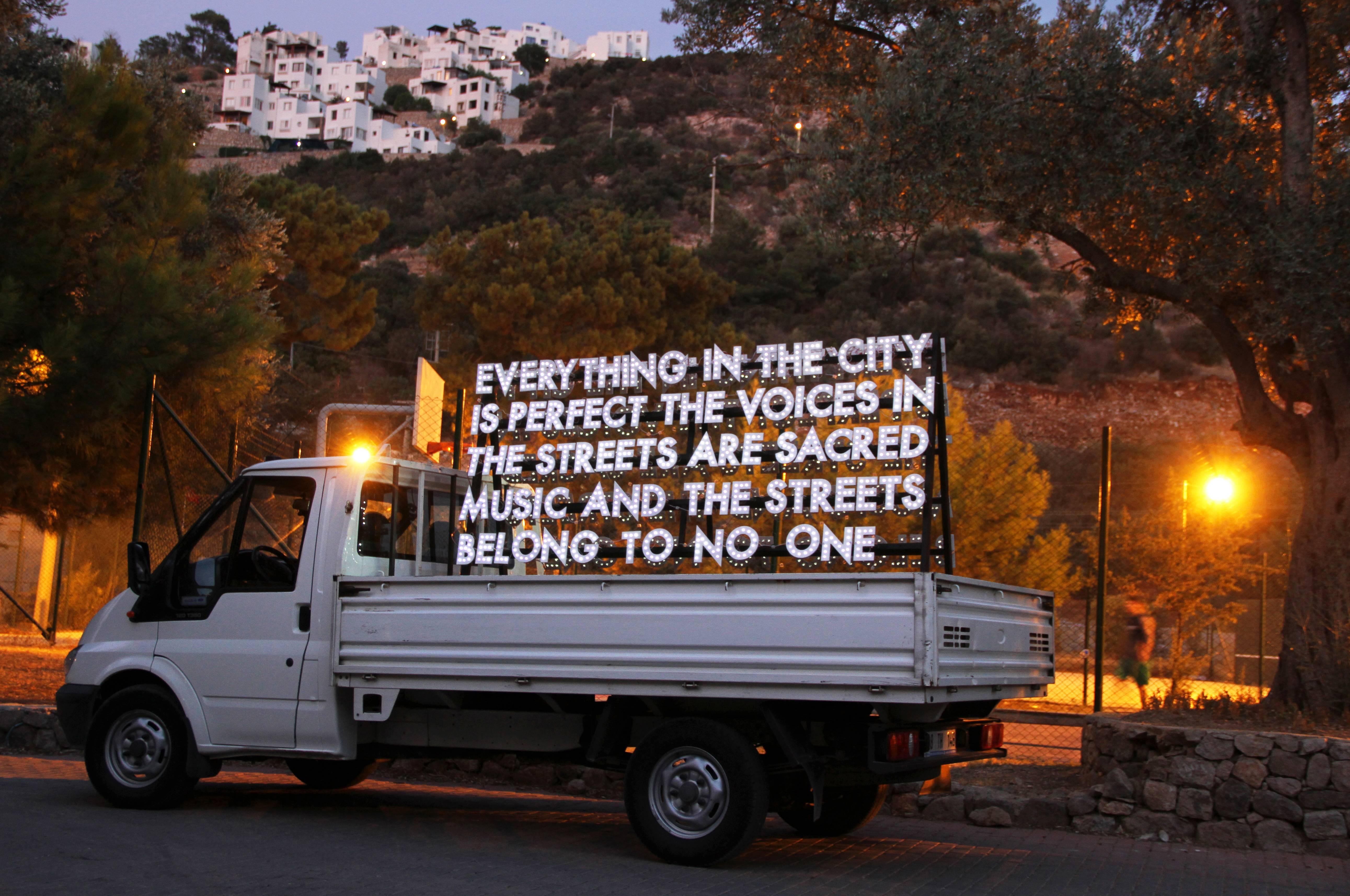 Robert Montgomery Print - Poem for the City of Istanbul