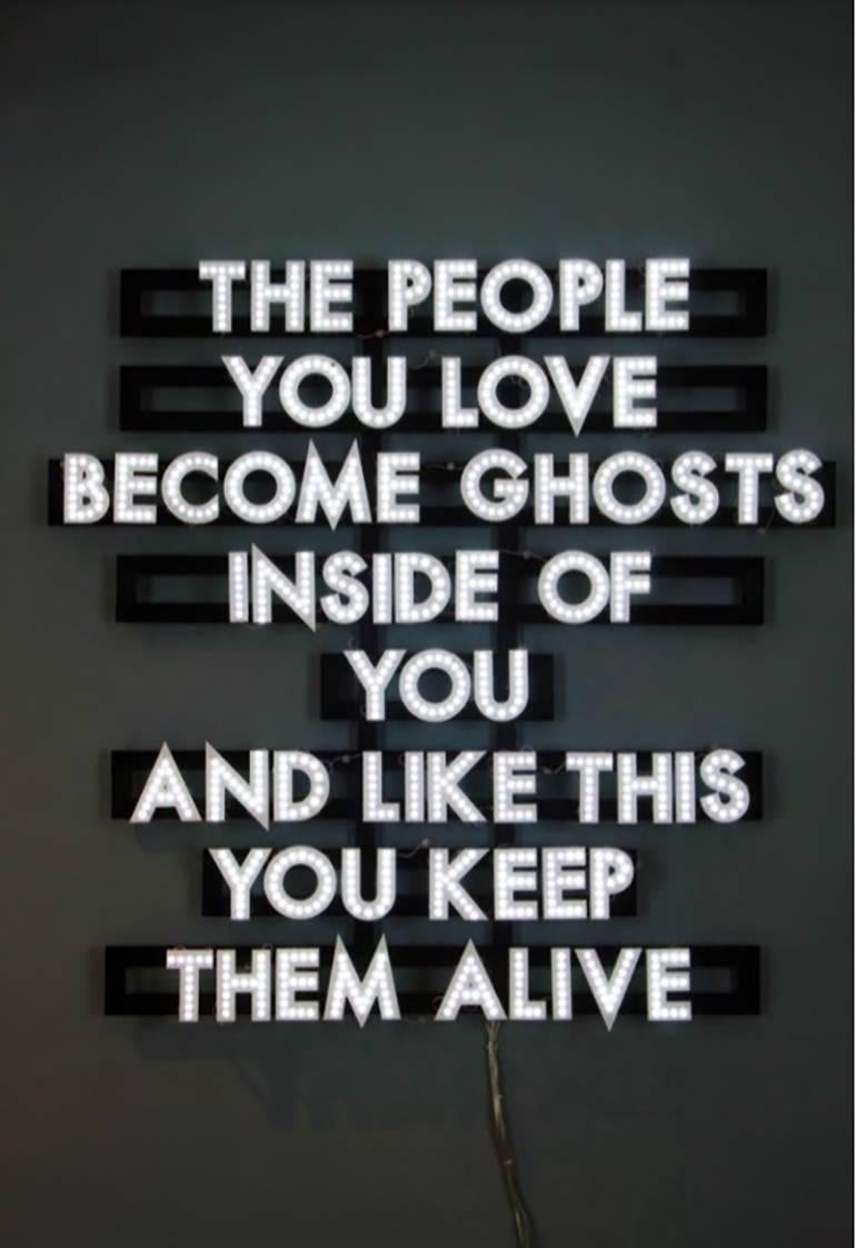 Robert Montgomery Abstract Sculpture - The People You Love