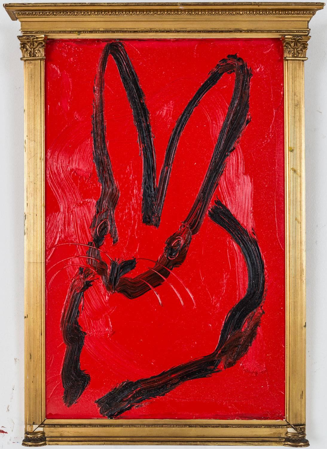 Hunt Slonem Animal Painting - Untitled Bunny EL00537 