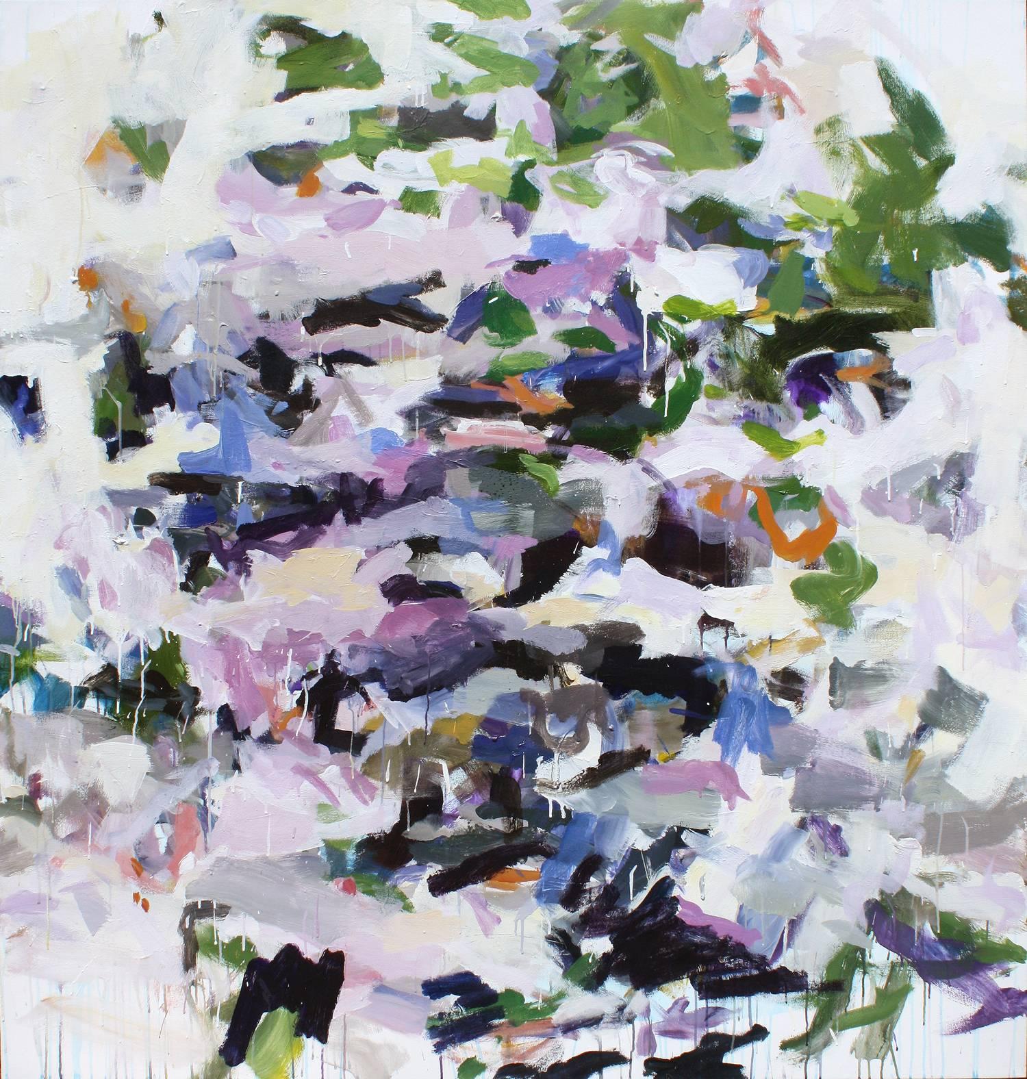 Karen Silve Abstract Painting - Beijing Spring Lavender