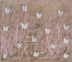 Pink Ascension (butterflies) by Hunt Slonem