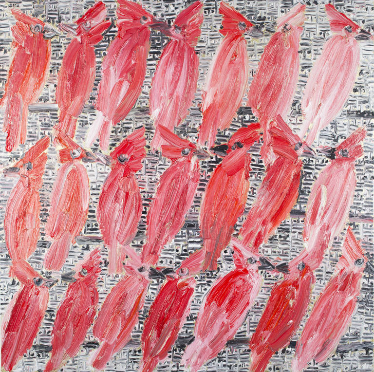 Cardinals - Painting by Hunt Slonem