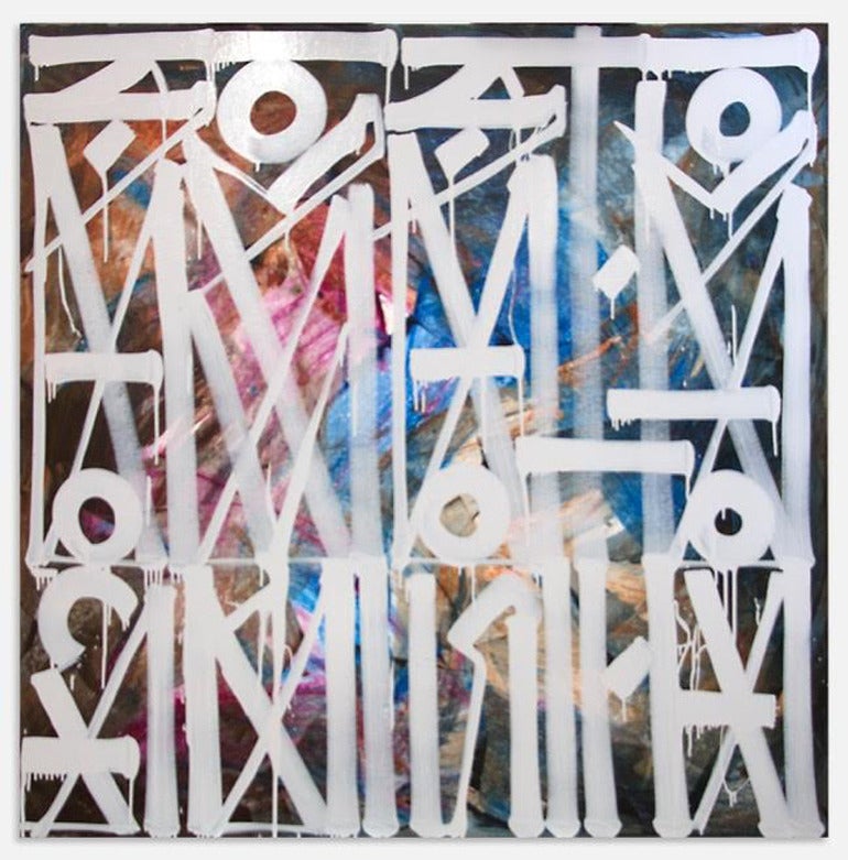 RETNA (Marquis Lewis) Abstract Painting - Sects on the Beach