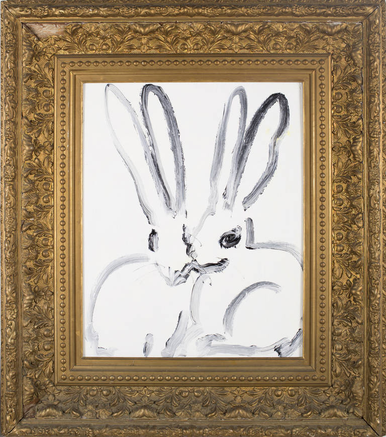 Double Bunny - Painting by Hunt Slonem
