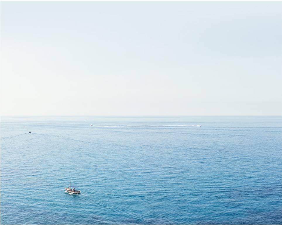 Jonathan Smith Landscape Photograph - Boats, Praiano (Tirreno series)