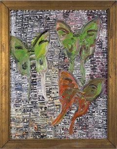 Hunt Slonem - Imperial Roman Rabbits (EA00125), Painting For Sale at ...