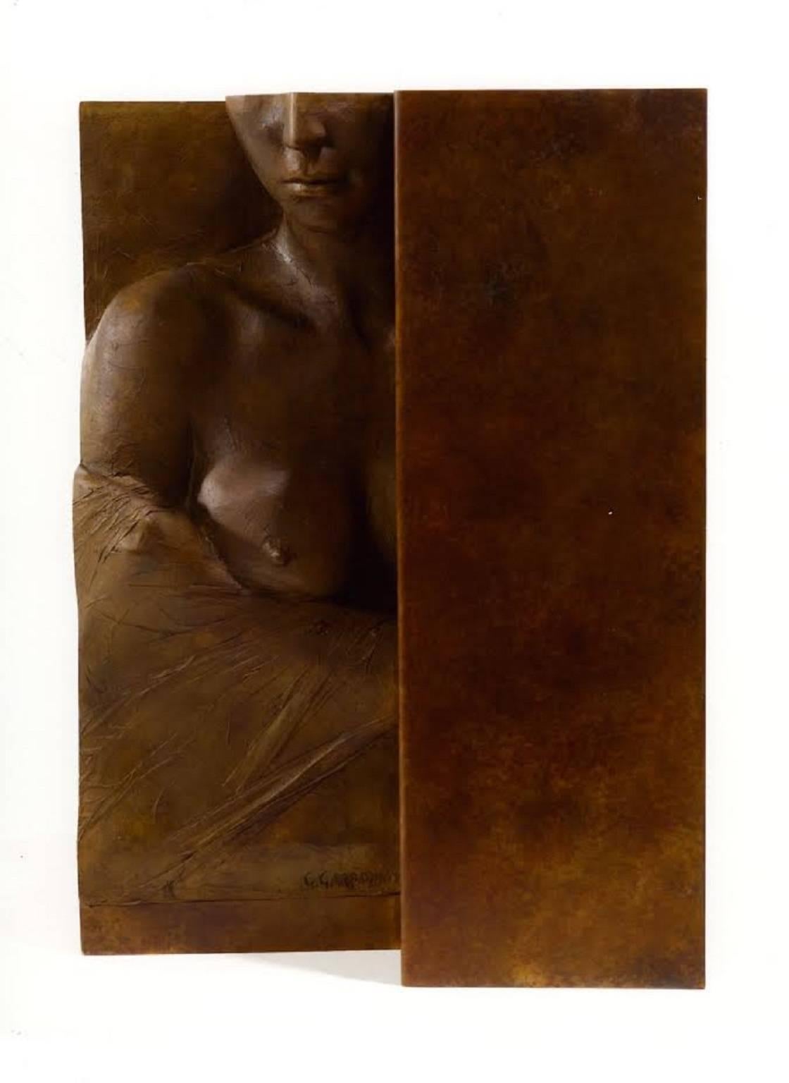 Gabriele Garbolino Rù Nude Sculpture - Morning. Italian school, Nude of a woman, Contemporary bronze Sculpture, 2008