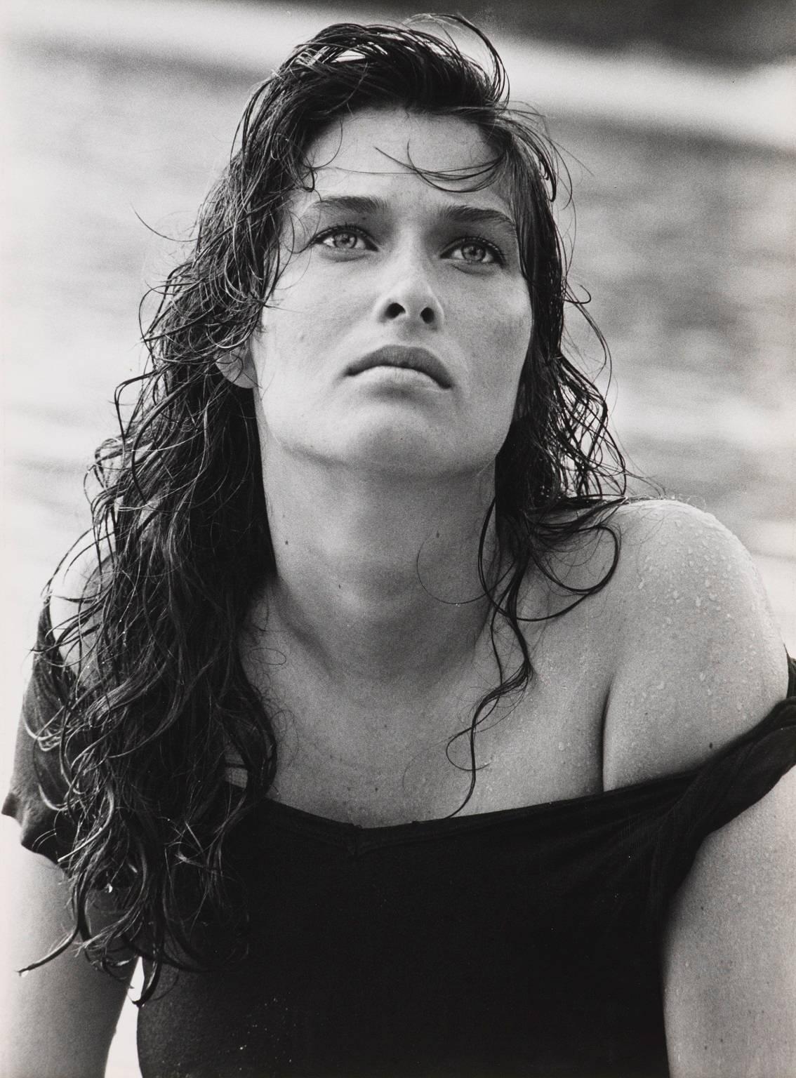 Bruce Weber Portrait Photograph - Rosemary Mc Groth, Fashion photography in black & white, woman portrait, 1981