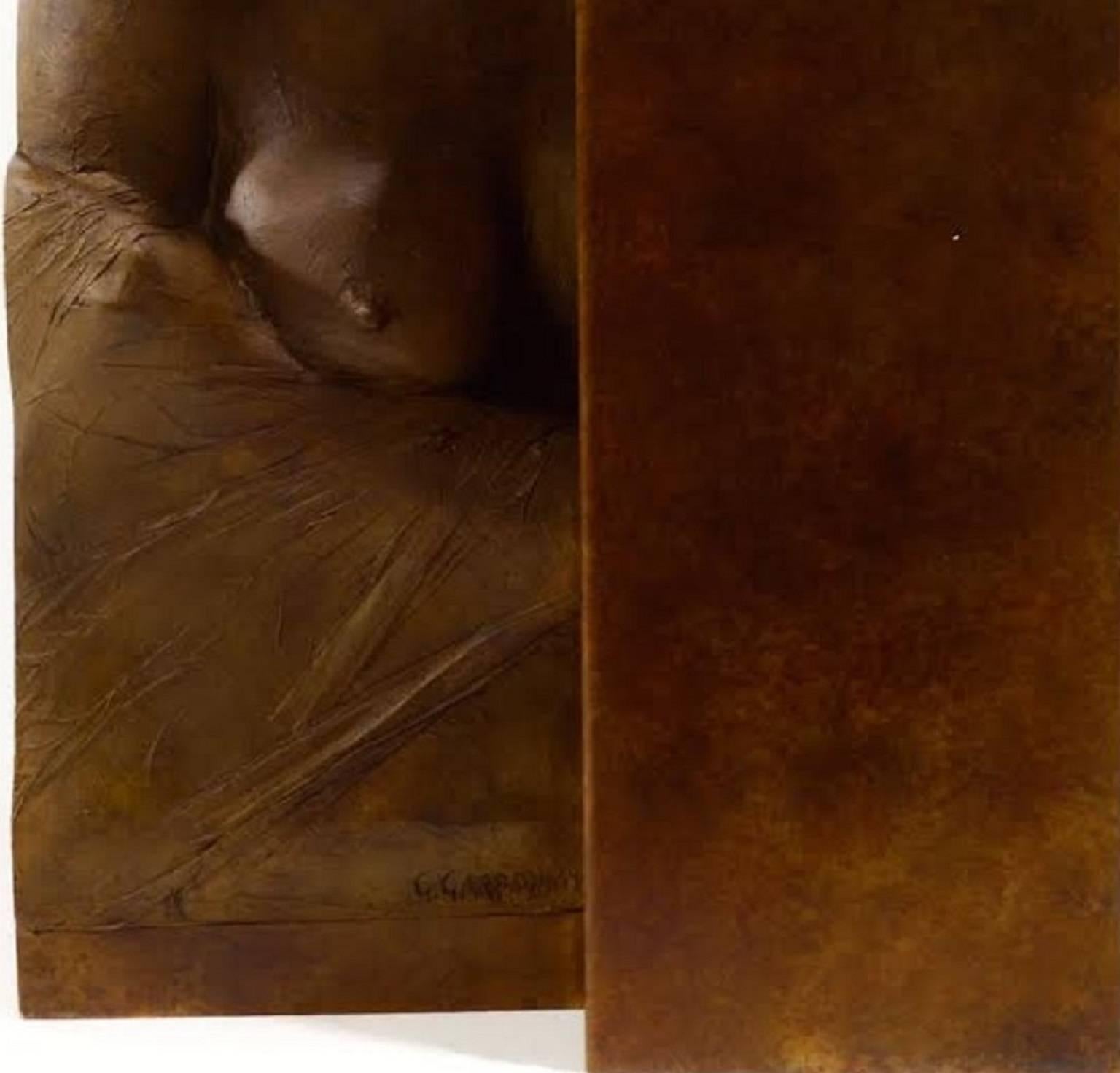 Morning. Italian school, Nude of a woman, Contemporary bronze Sculpture, 2008 For Sale 1