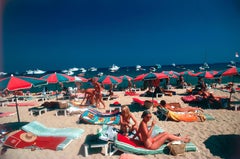 "Beach At St. Tropez" By Slim Aarons, Estate Stamped & Limited, Multiple Sizes