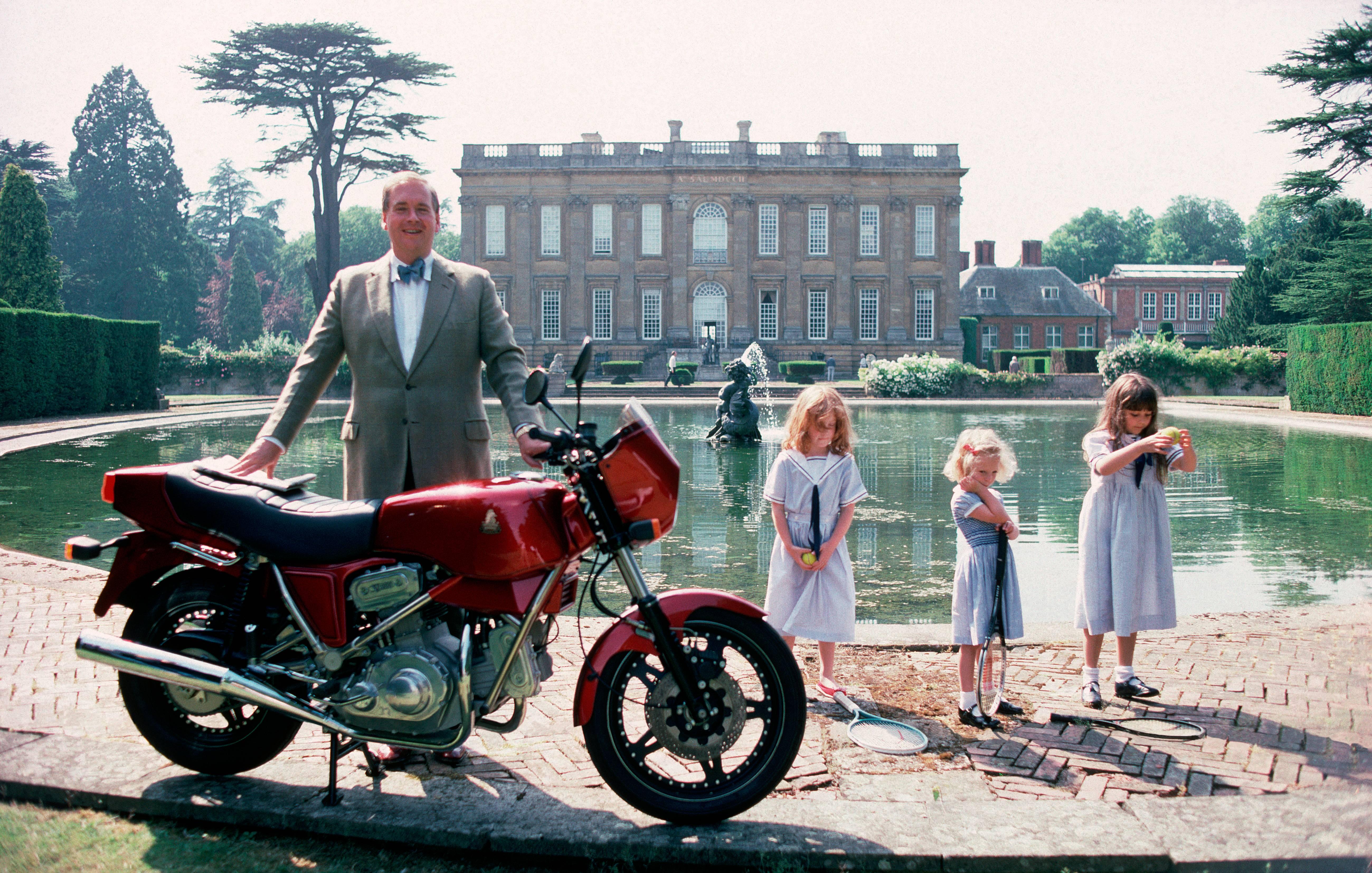 Slim Aarons Color Photograph - Motorcycling Lord (Estate Stamped Limited Edition) 16x20