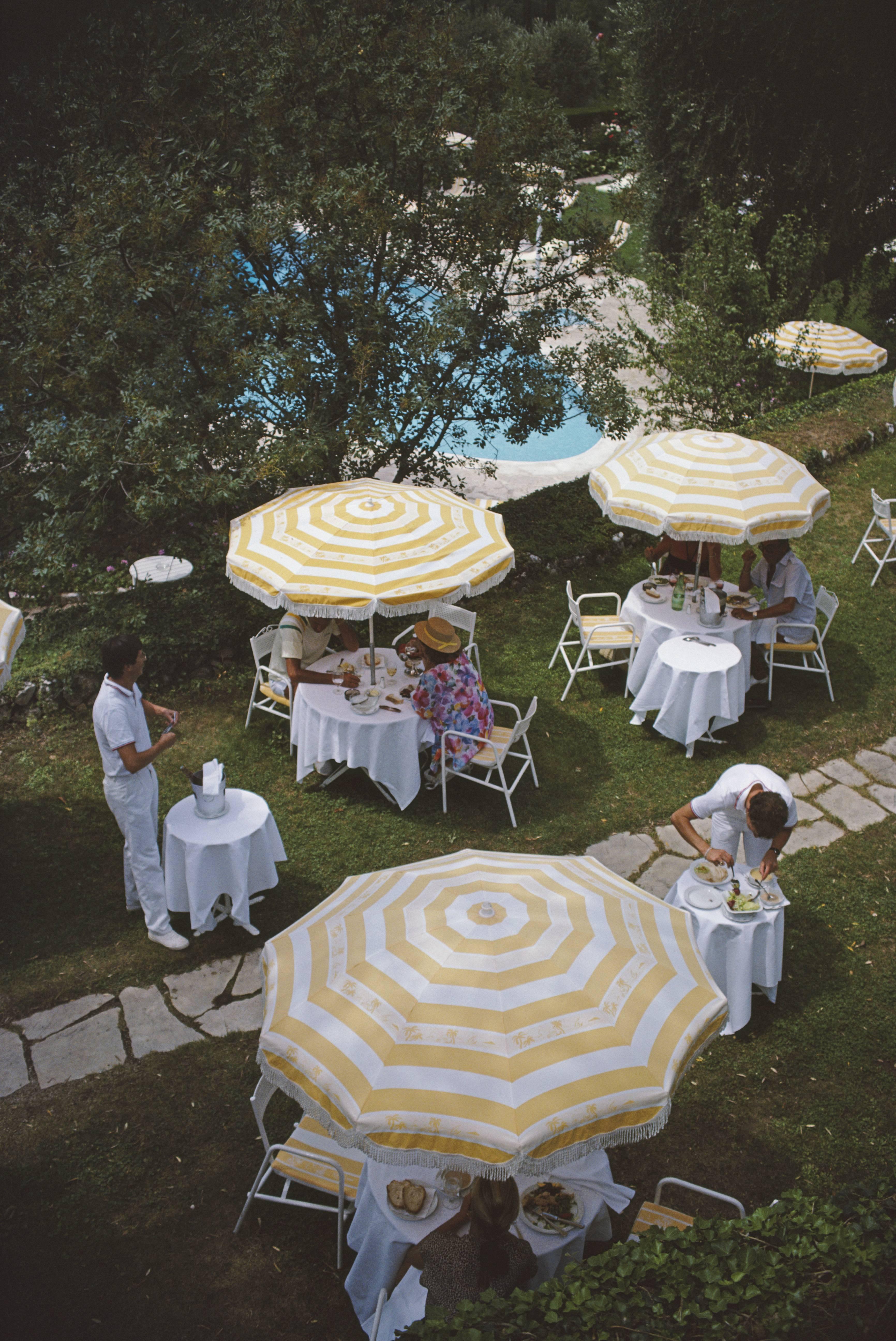 Slim Aarons Color Photograph - Chateau Saint-Martin (Estate Stamped Limited Edition) 20x24