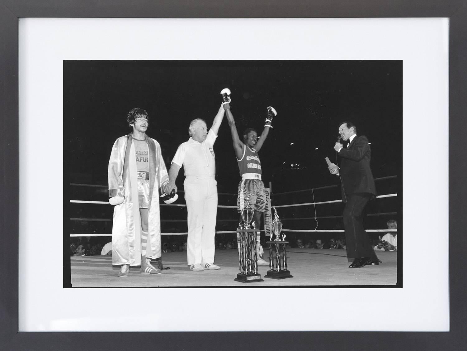 Phil Mascione Black and White Photograph - Chicago Vintage 1980s Boxing Photos