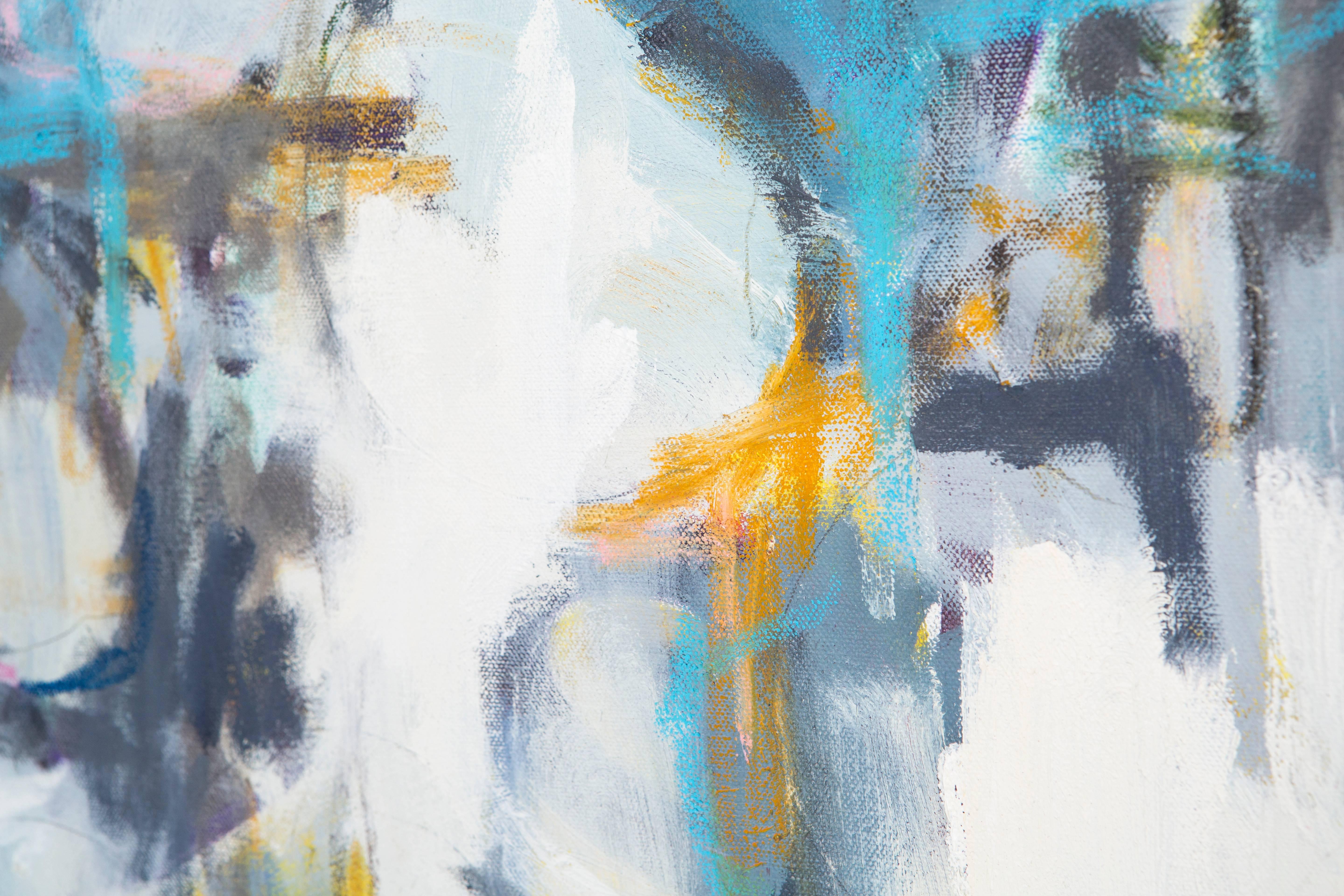Working II - Abstract Painting by Linc Thelen