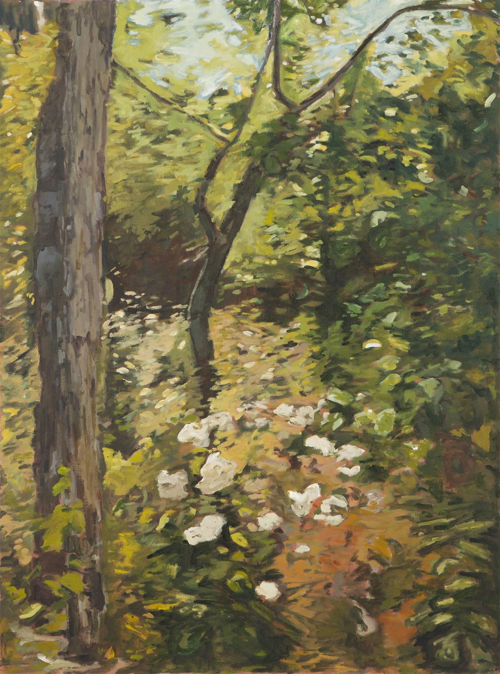 Slater Sousley Abstract Painting - The Woods Beckon