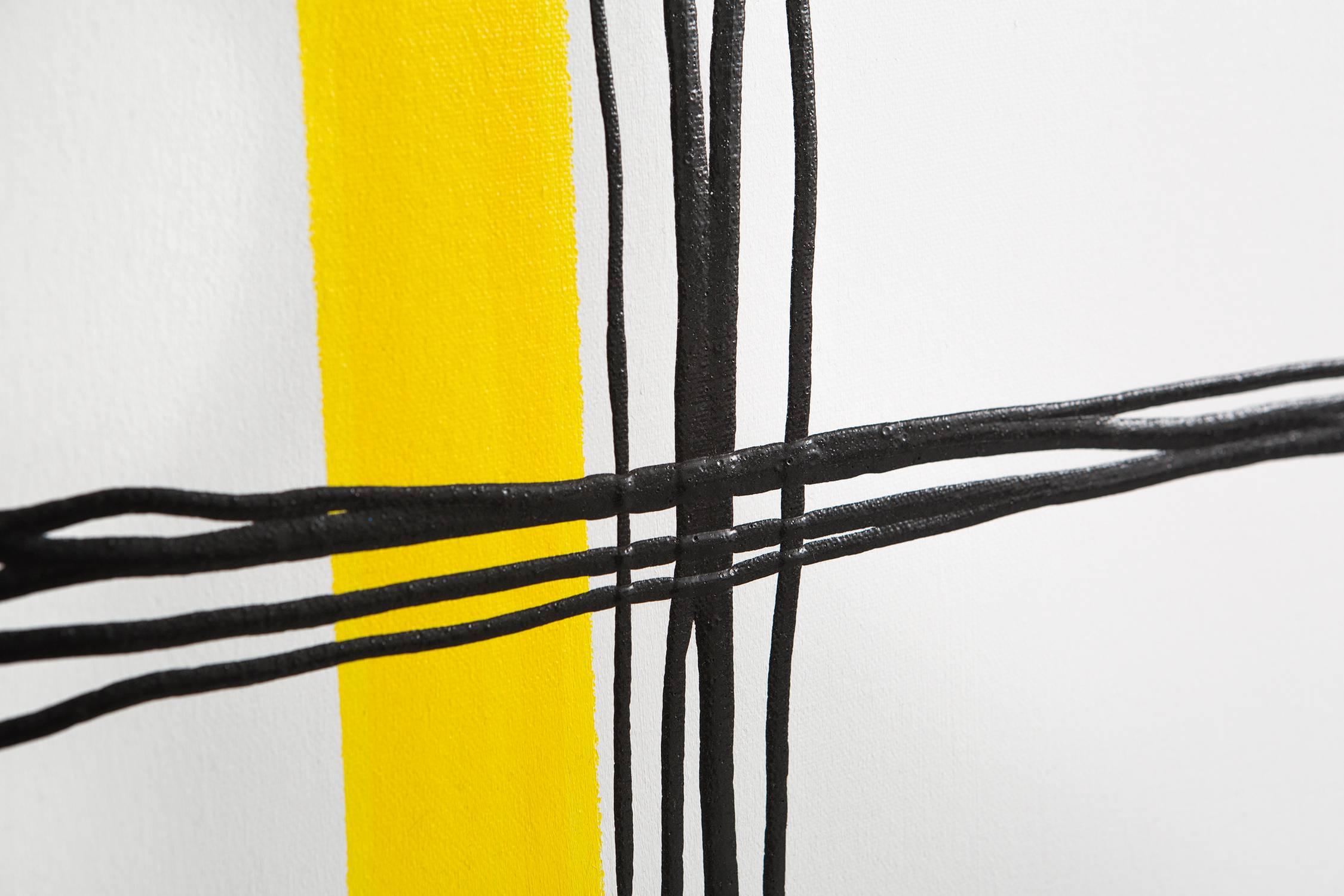 Yellow Jacket - Abstract Painting by Natasha Kohli