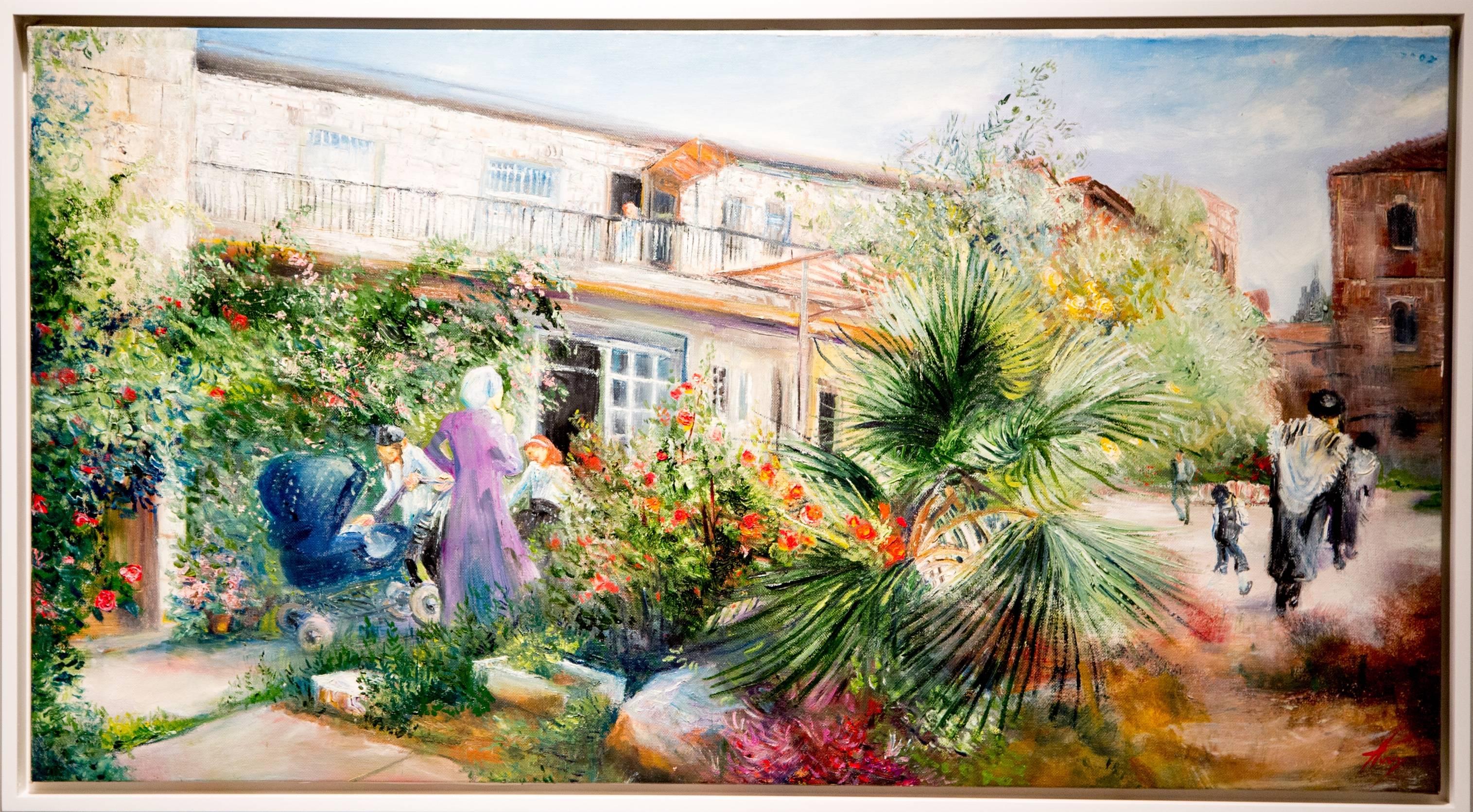 Meah Shearim - Painting by Huvy Elisha