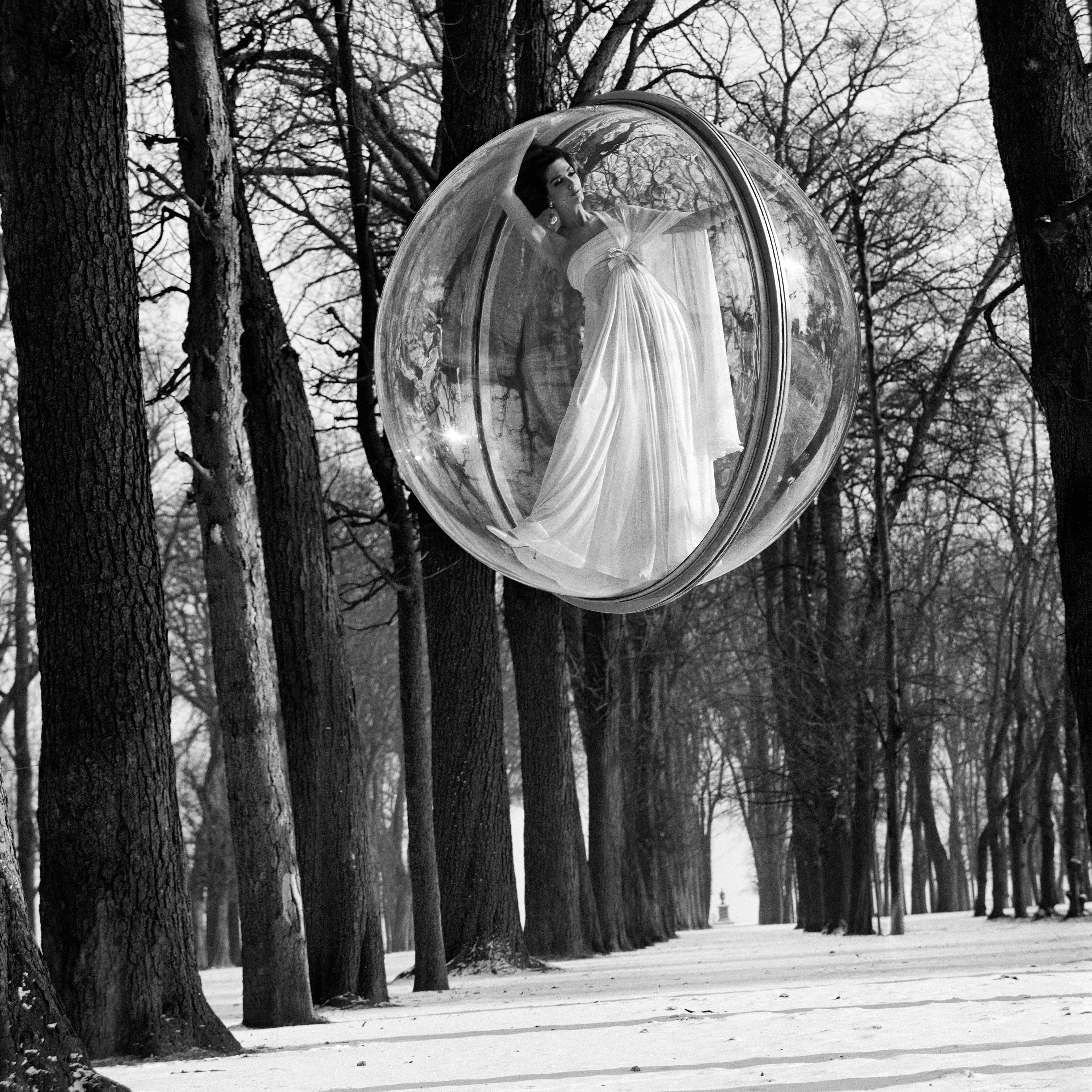 Melvin Sokolsky Black and White Photograph - In Trees