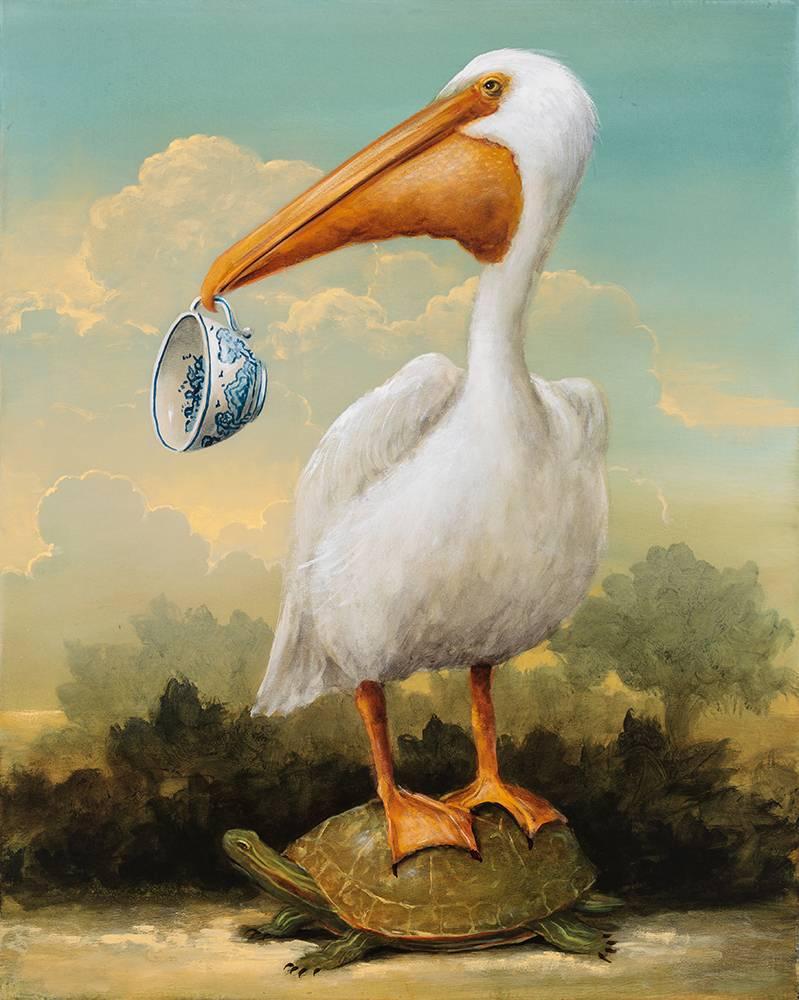 Kevin Sloan Animal Painting - The Hitchhiker