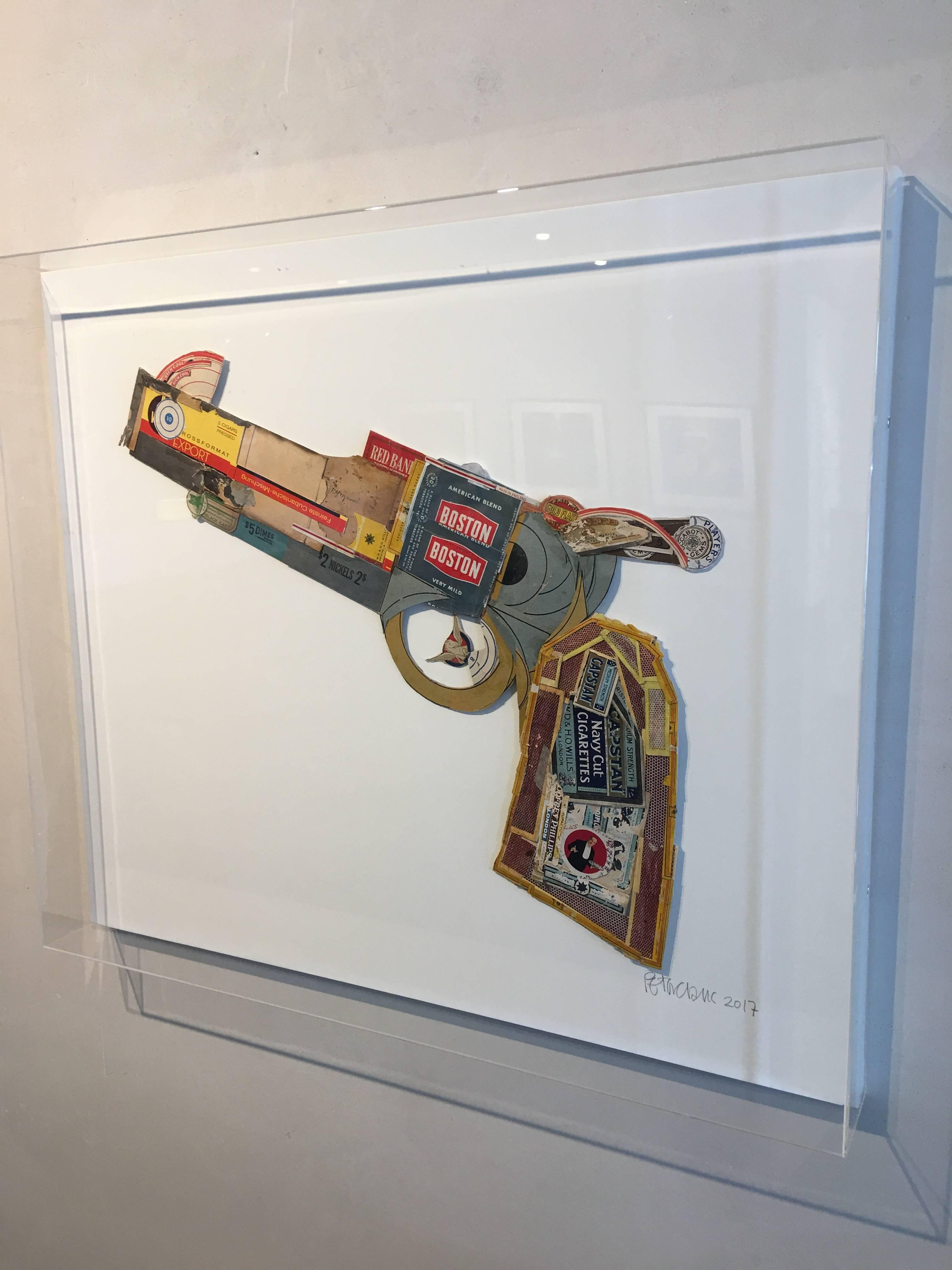 Smoking Gun - American Blend - Assemblage Mixed Media Art by Peter Clark