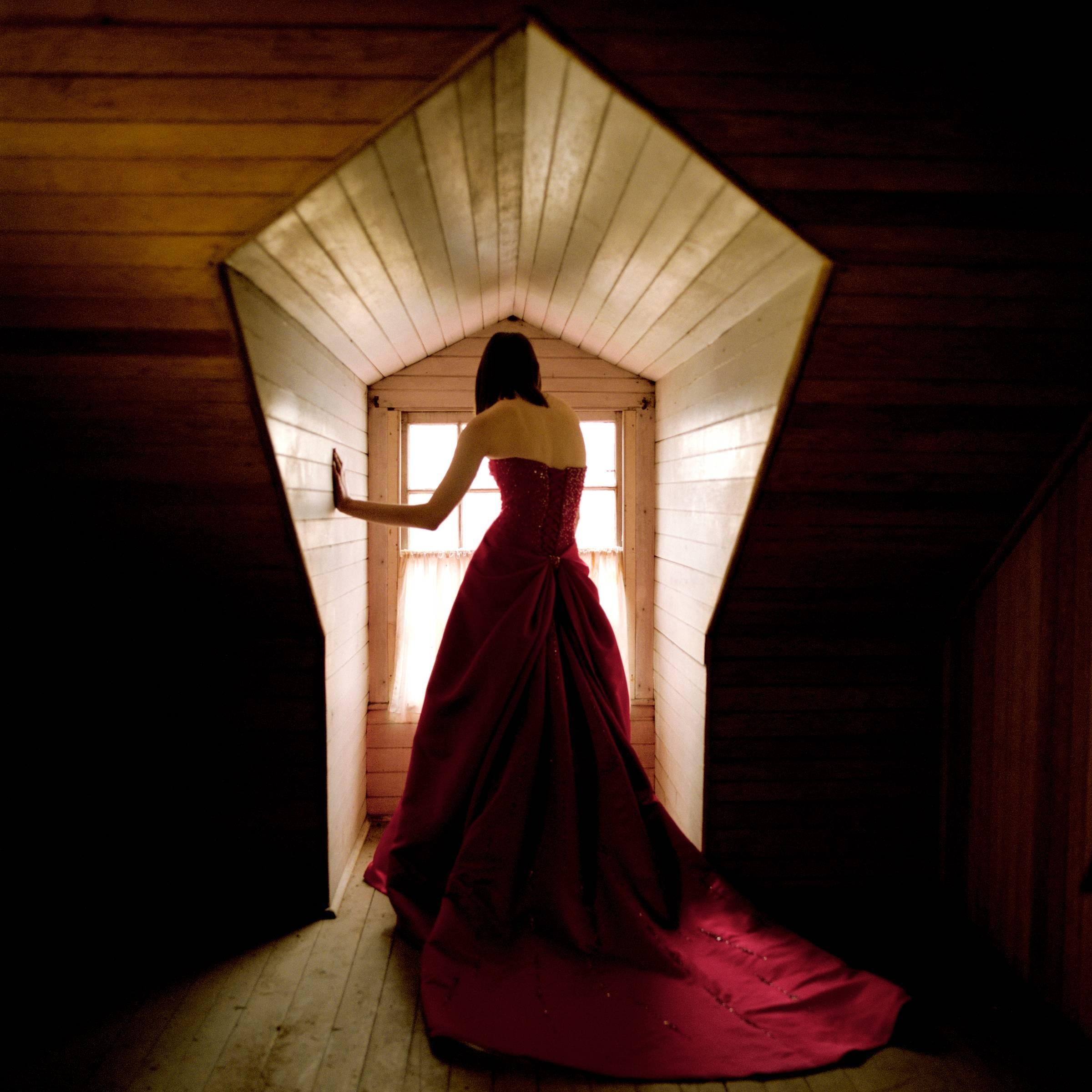 Rodney Smith Color Photograph - Woman in Window, Hancock Shaker Village, MA