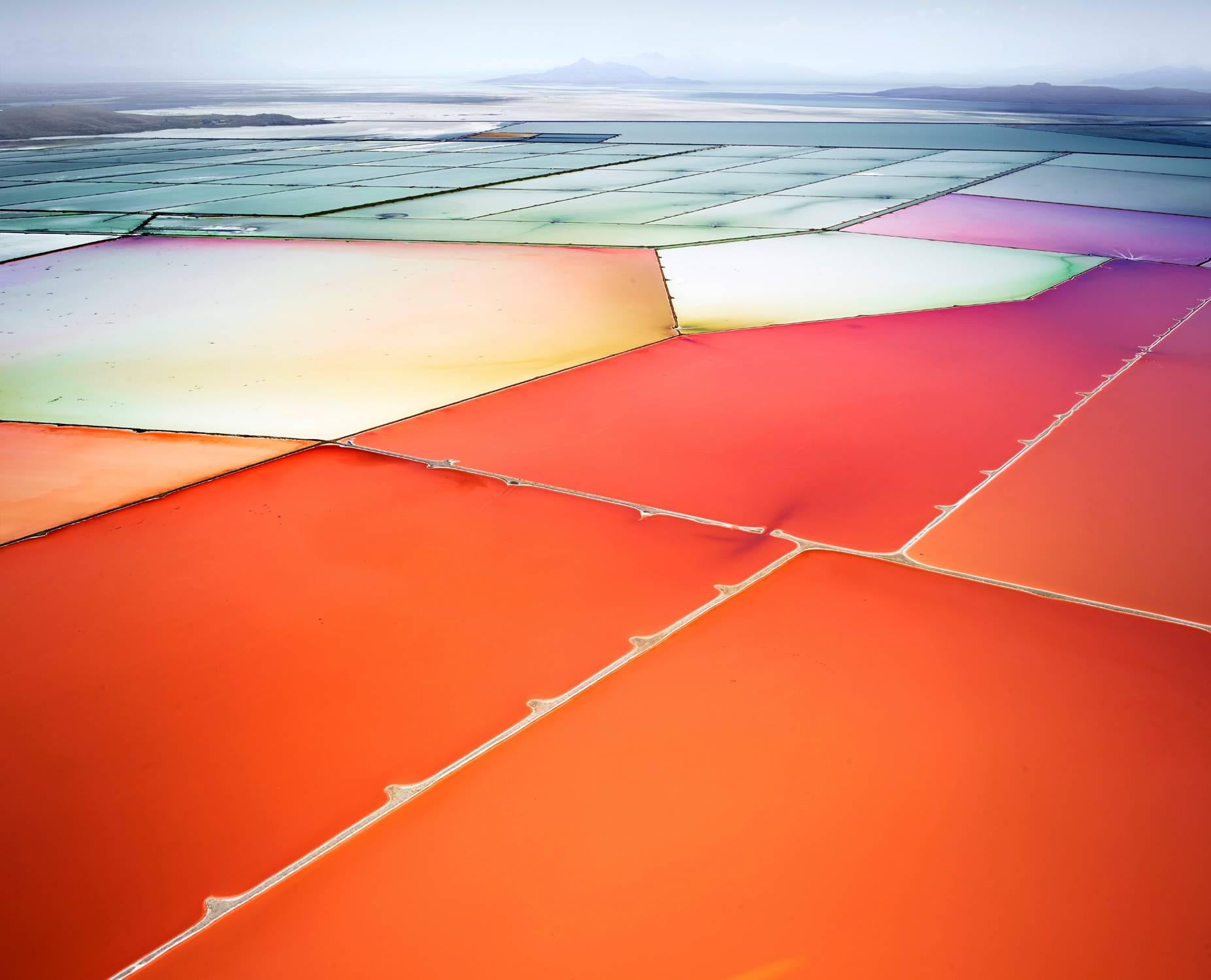 David Burdeny Landscape Photograph - Saltern Study 10, Great Salt Lake, UT