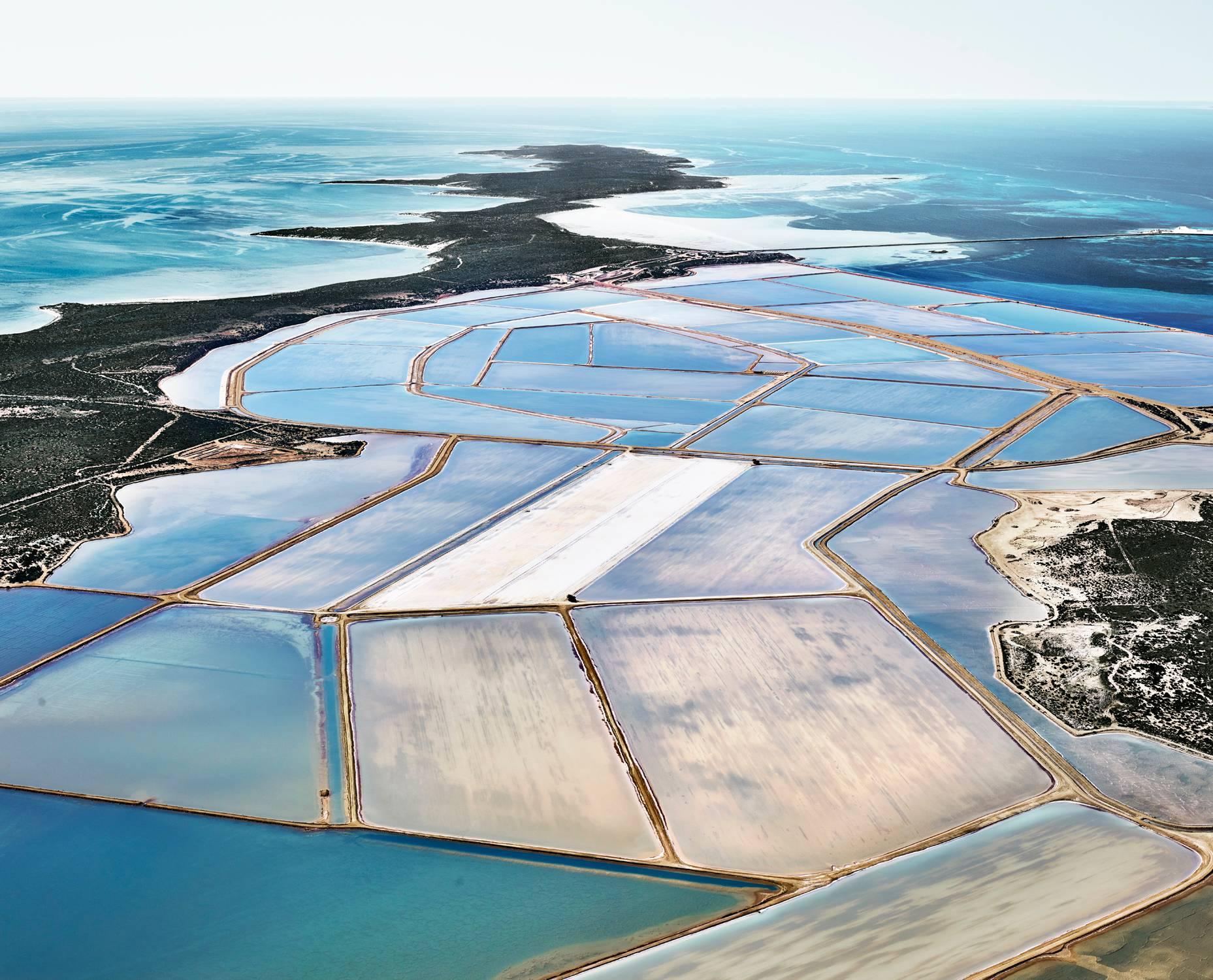 David Burdeny Landscape Photograph - Blue Ponds 04, Shark Bay, Australia