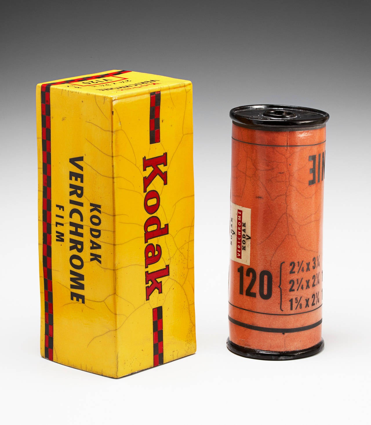 Karen Shapiro Still-Life Sculpture - Kodak Verichrome 120 Roll Film and Box