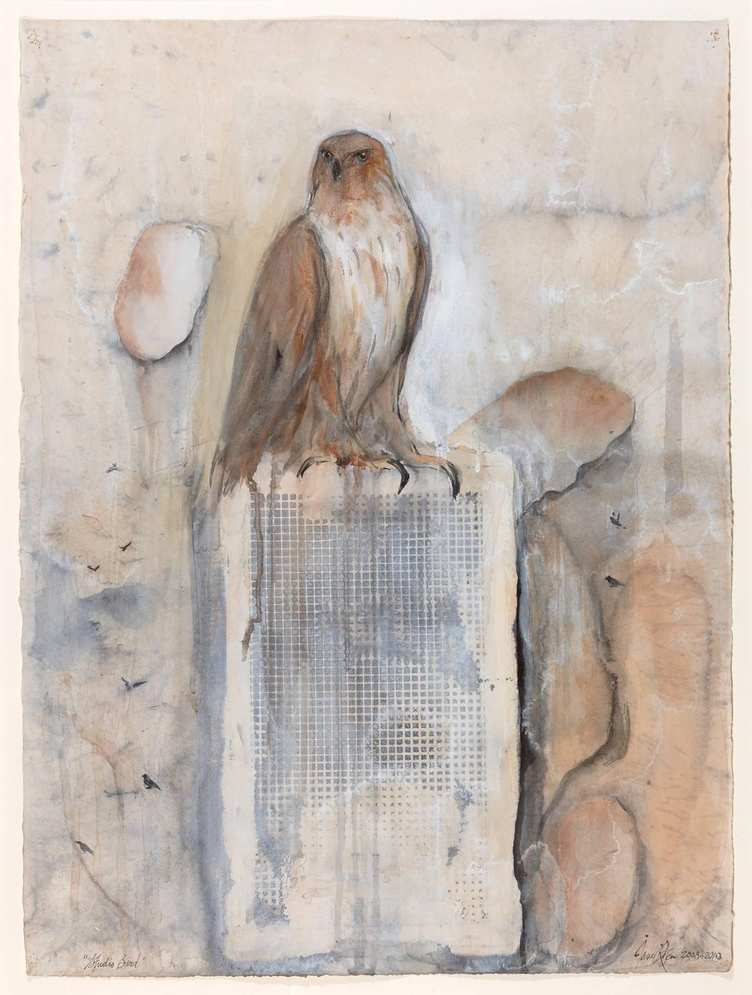 Jane Rosen Animal Painting - Studio Bird