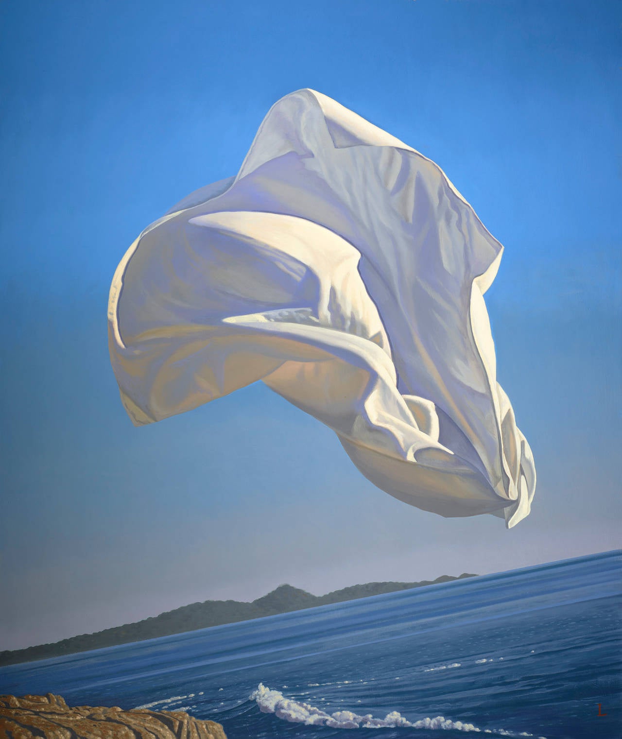 David Ligare Landscape Painting - Untitled (Thrown Drapery)