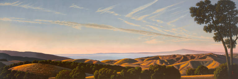 David Ligare Landscape Painting - Monterey Bay From Corral De Tierra