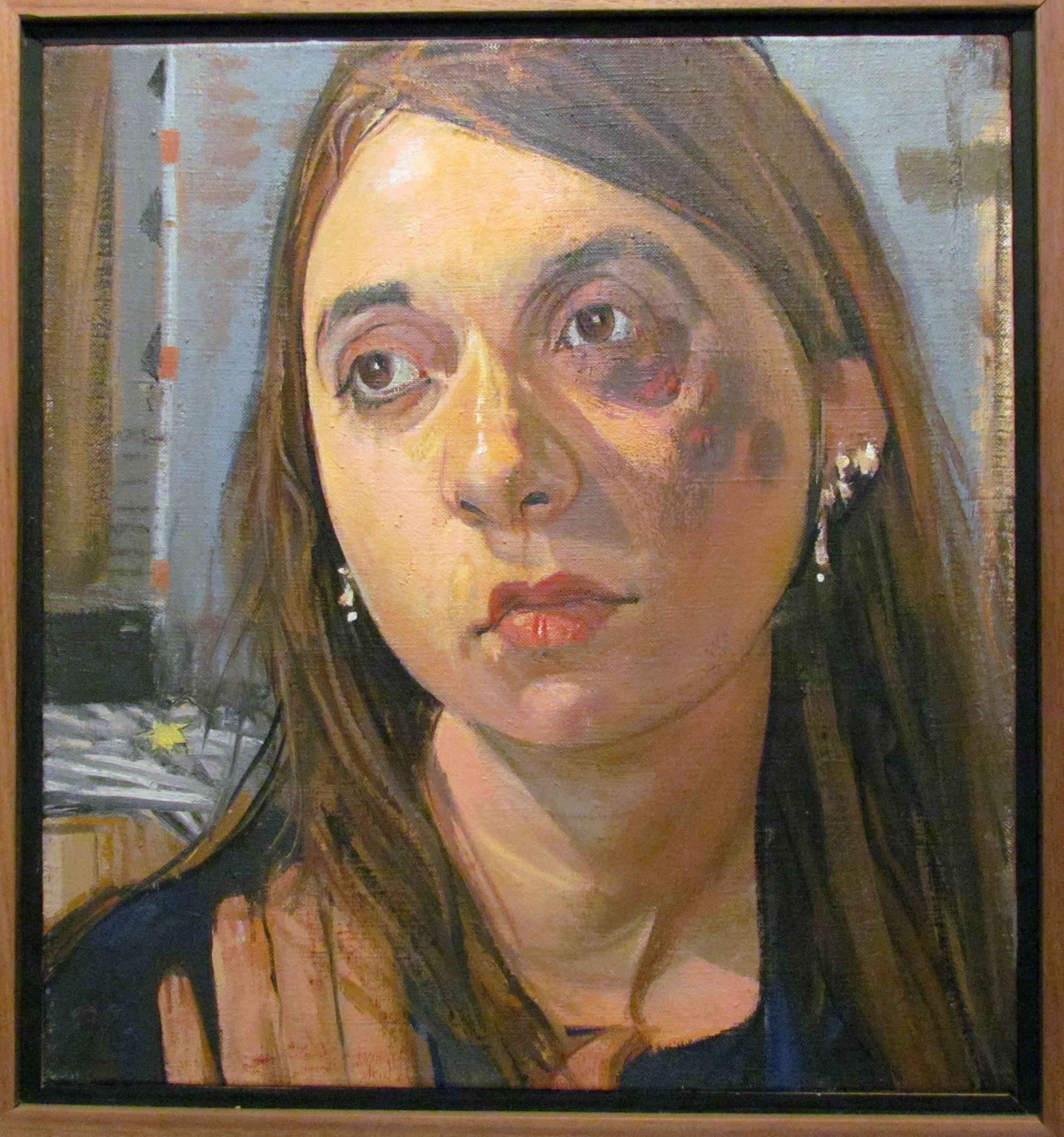Jerome Witkin Portrait Painting - The Young Girl (Olivia Bark)