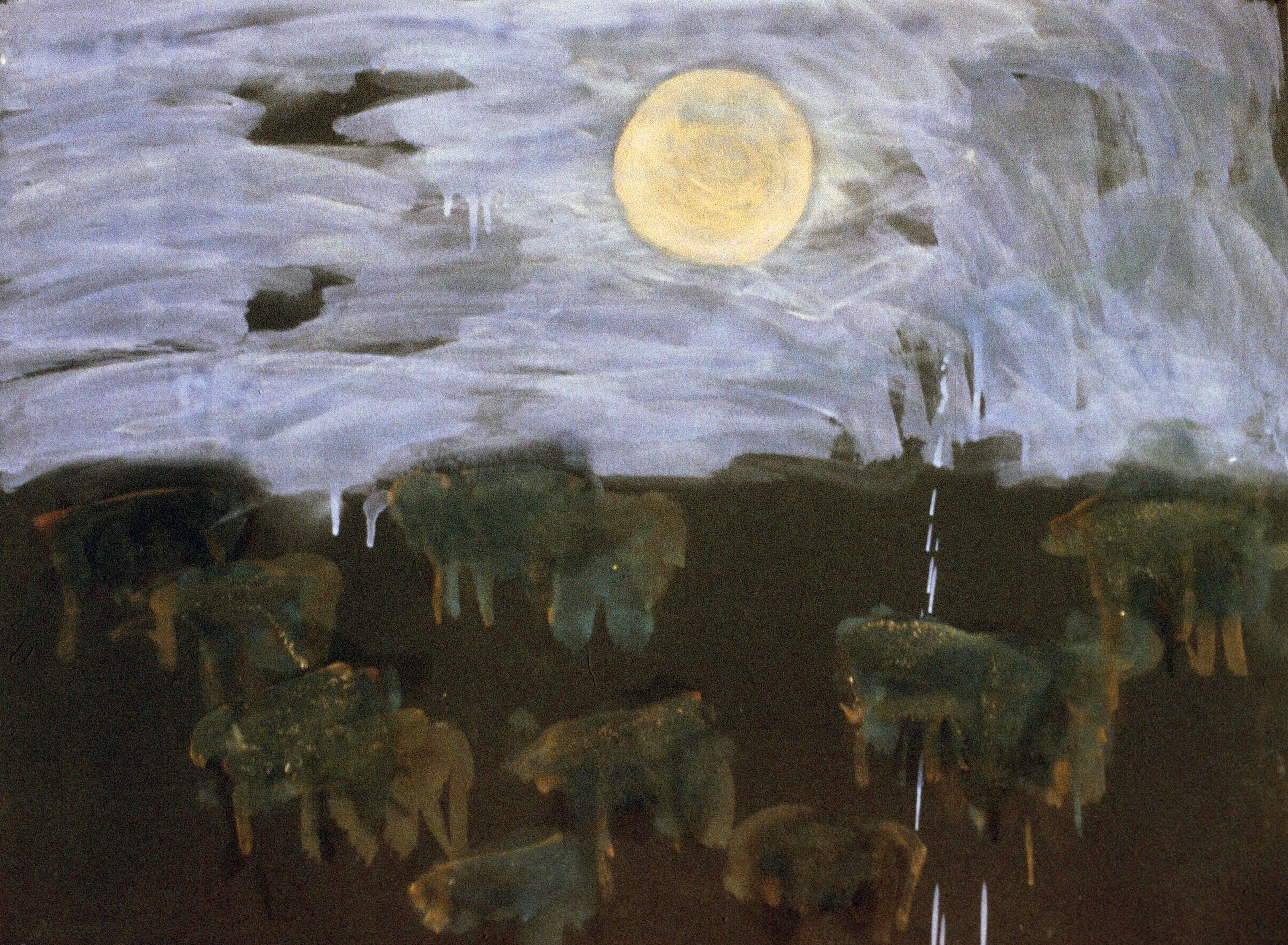 Theodore Waddell Animal Painting - Big Moon Angus Dr. 1