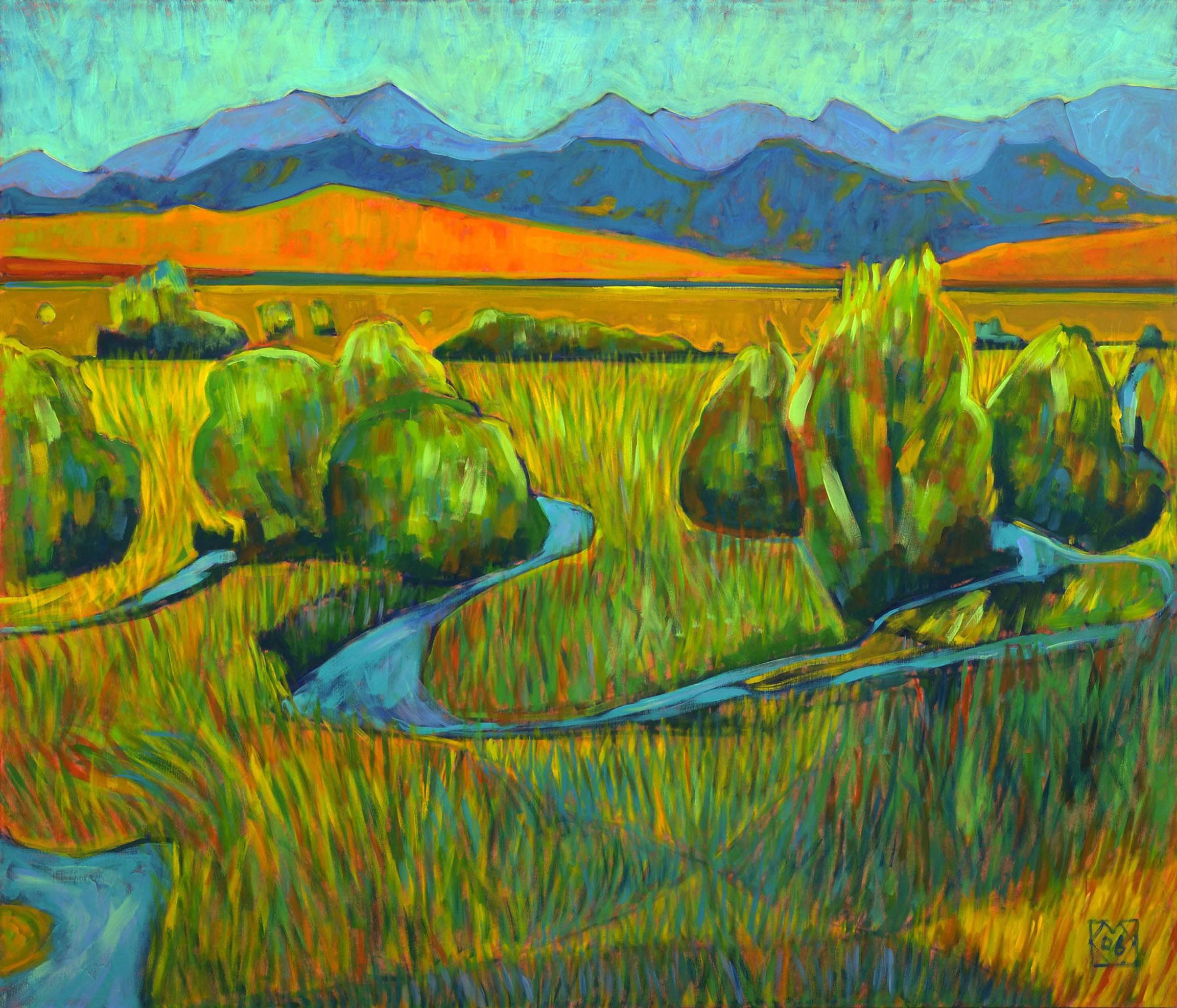 K.L. McKenna Landscape Painting - Flathead Creek Wilsall